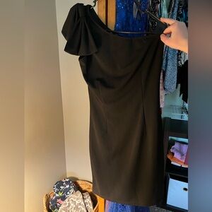 One Shoulder Dress with Bow